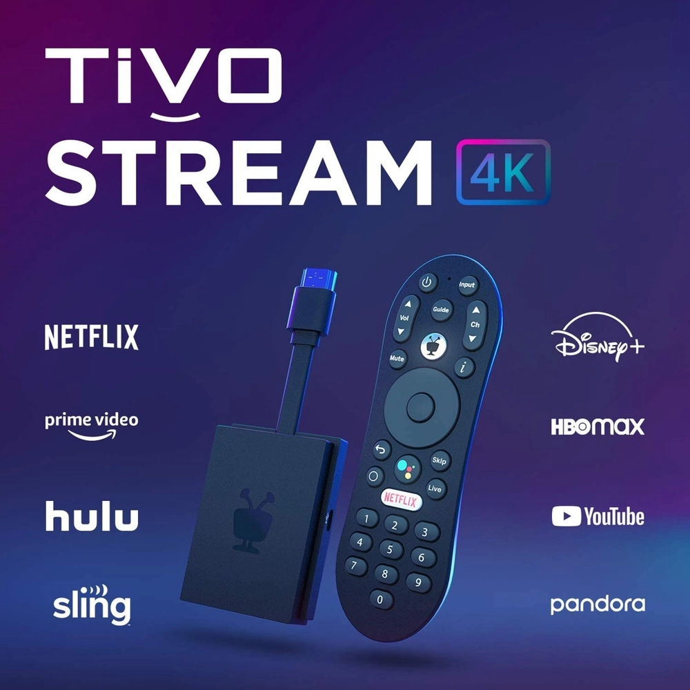 TiVo Stream 4K Todos os Aplicativos de Streaming e TV ao vivo em One